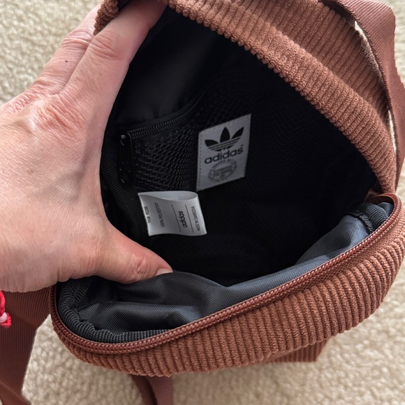 Adidas Corduroy Brown Mini Backpack - Picture 4 of 5